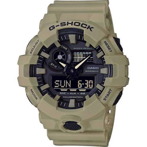 Image of beige resin med stål G-Shock quartz multifunktion Herre ur fra Casio